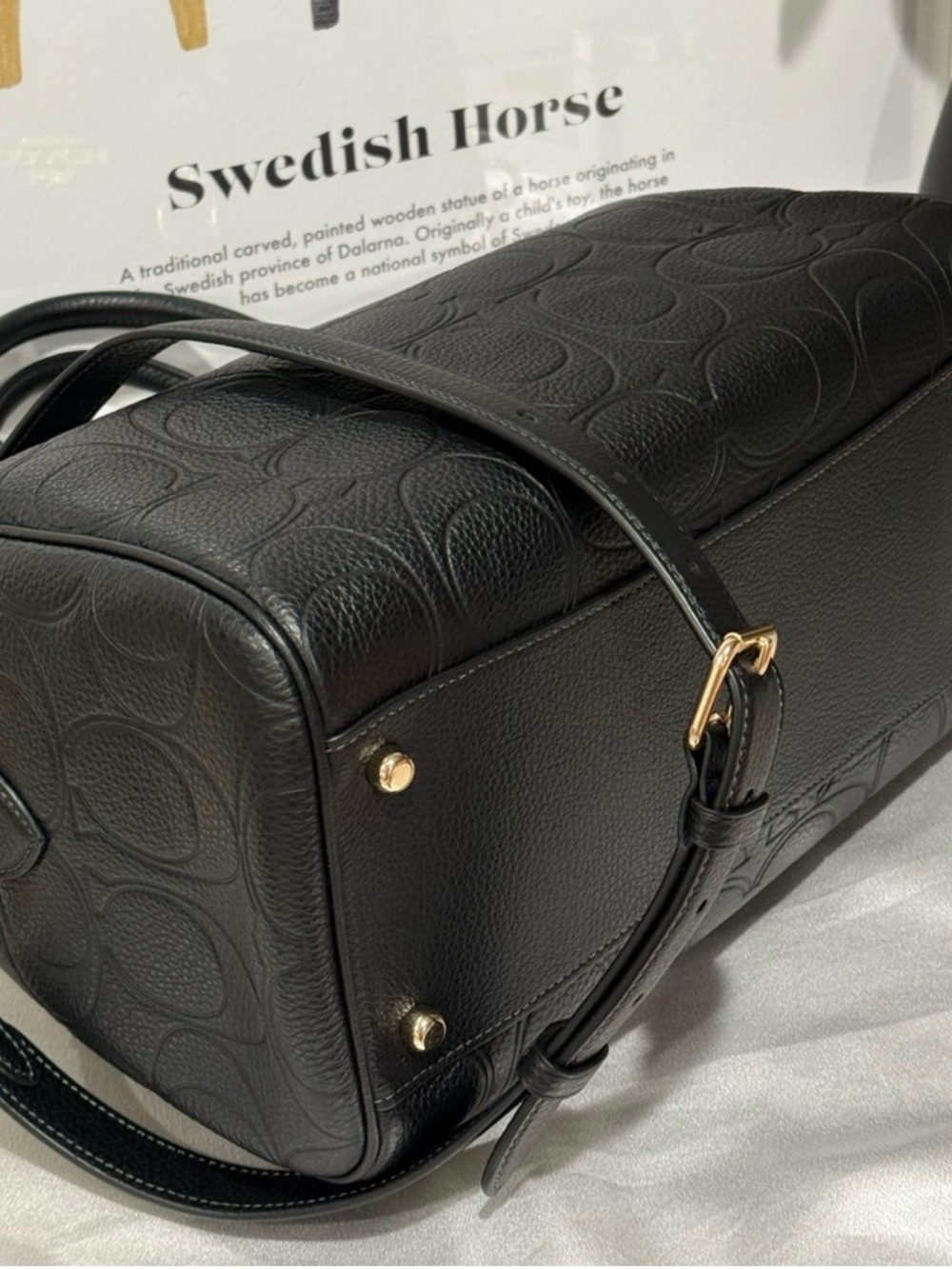 Coach(Large) Rowan Embossed Leather with Gold Hardware - Picture 3 of 6